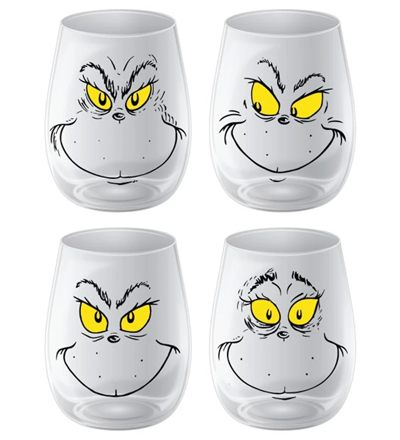 The Grinch Face Glasses 4 pack