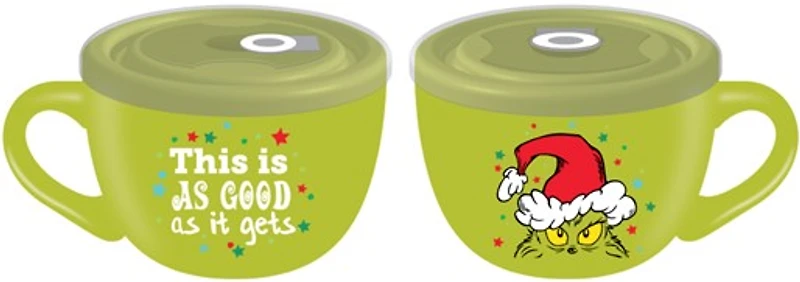 Grinch Soup Mug with Lid 
