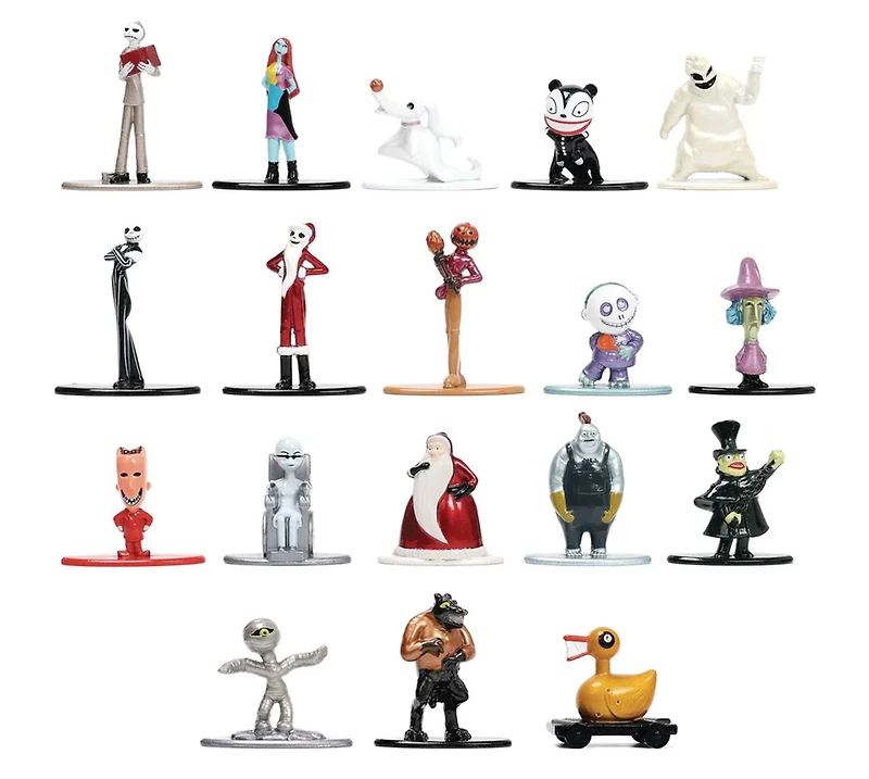 The Nightmare Before Christmas Nano Metalfigs Mini-Figures 18-Pack