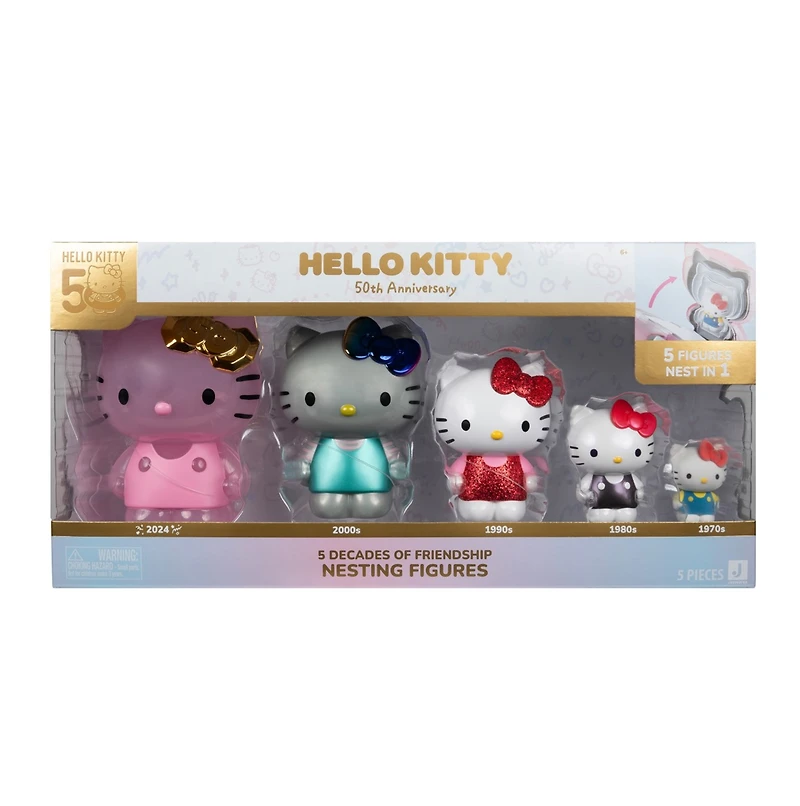 Sanrio Hello Kitty & Friends 50th Anniversary: 5 Decades of Friendship Nesting Figures 