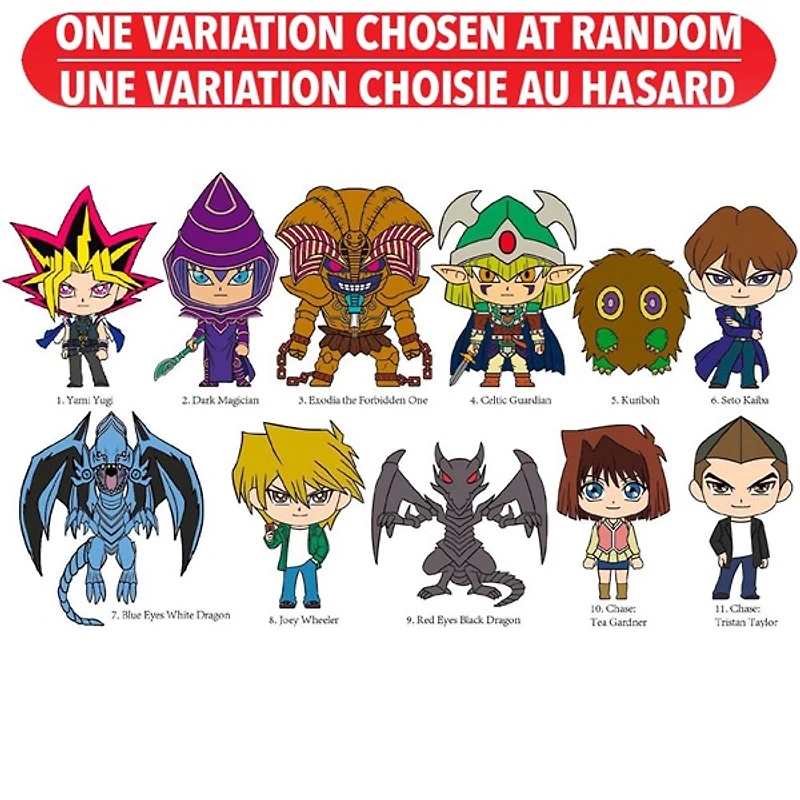 Yu-Gi-Oh! 3D Foam Bag Clip Assortie – Une variation choisie au hasard