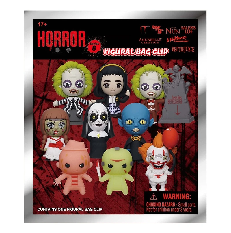 Horror Series 8 3D Figural Foam Bag Clip – One Variation Chosen at Random