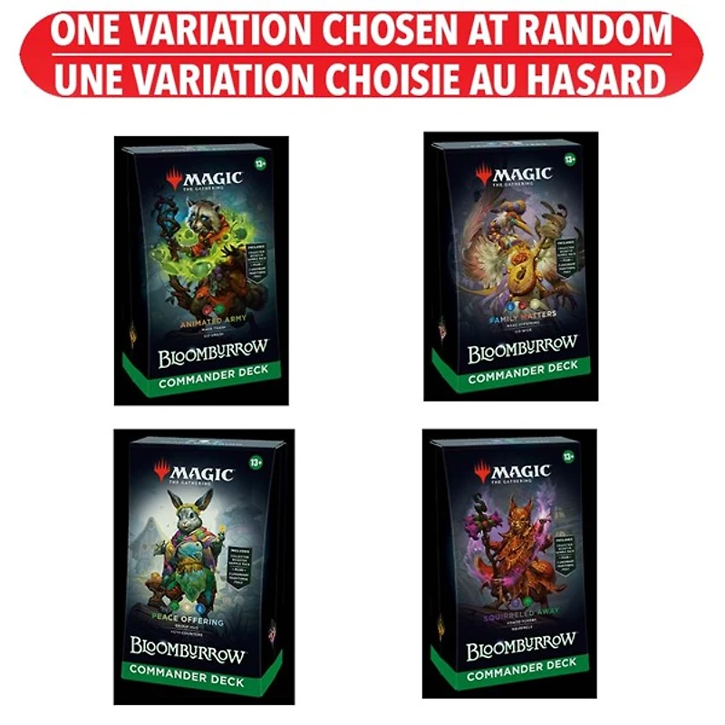 Magic the Gathering Bloomburrow Commander Deck (français) – Une variation choisie au hasard