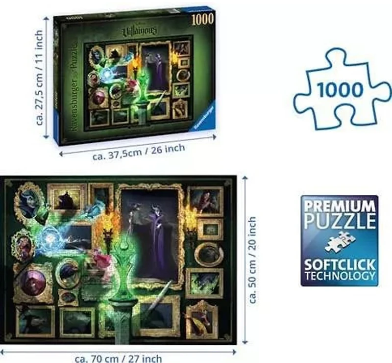 Disney Villainous: Maleficent - 1000 Pieces Puzzle 