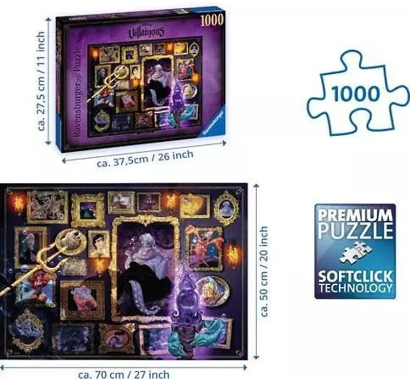 Disney Villainous: Ursula - 1000 Pieces Puzzle 