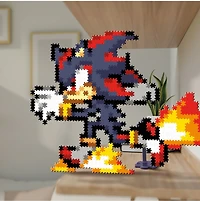 Jixelz Remix Sonic the Hedgehog Craft Kit – Running Shadow – 700+ Pieces 