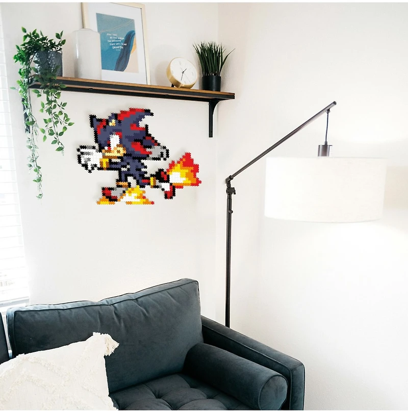 Jixelz Remix Sonic the Hedgehog Craft Kit – Running Shadow – 700+ Pieces