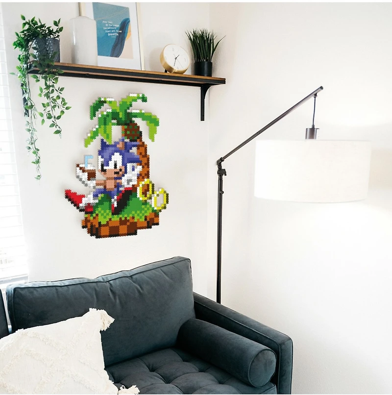 Jixelz Remix: Sonic the Hedgehog Craft Kit – Chillin’ Sonic – 1200+ Pieces 