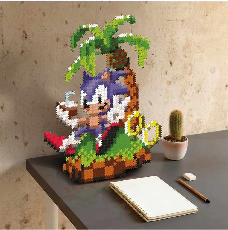 Jixelz Remix: Sonic the Hedgehog Craft Kit – Chillin’ Sonic – 1200+ Pieces 
