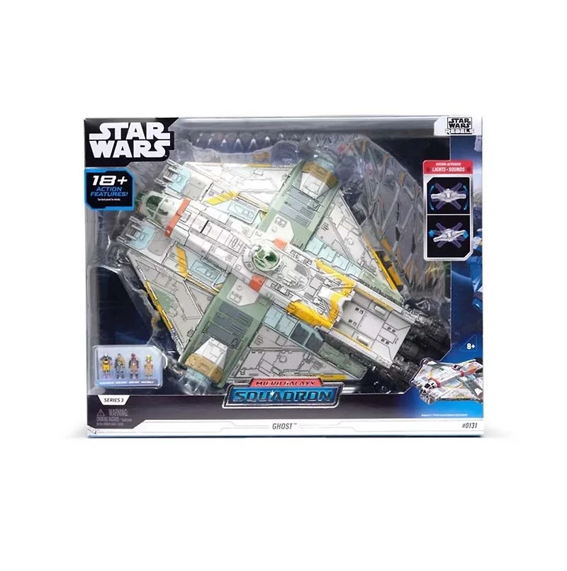 Star Wars Micro Galaxy Squadron Ghost with Mini Figures 