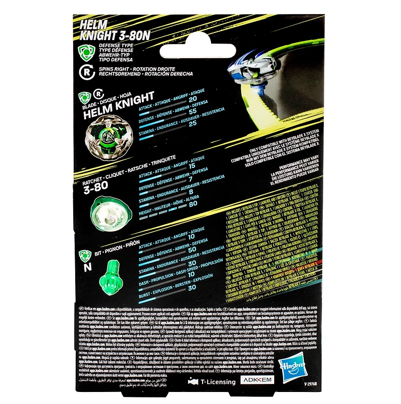 Beyblade X Helm Knight 3-80N Starter Pack Set 