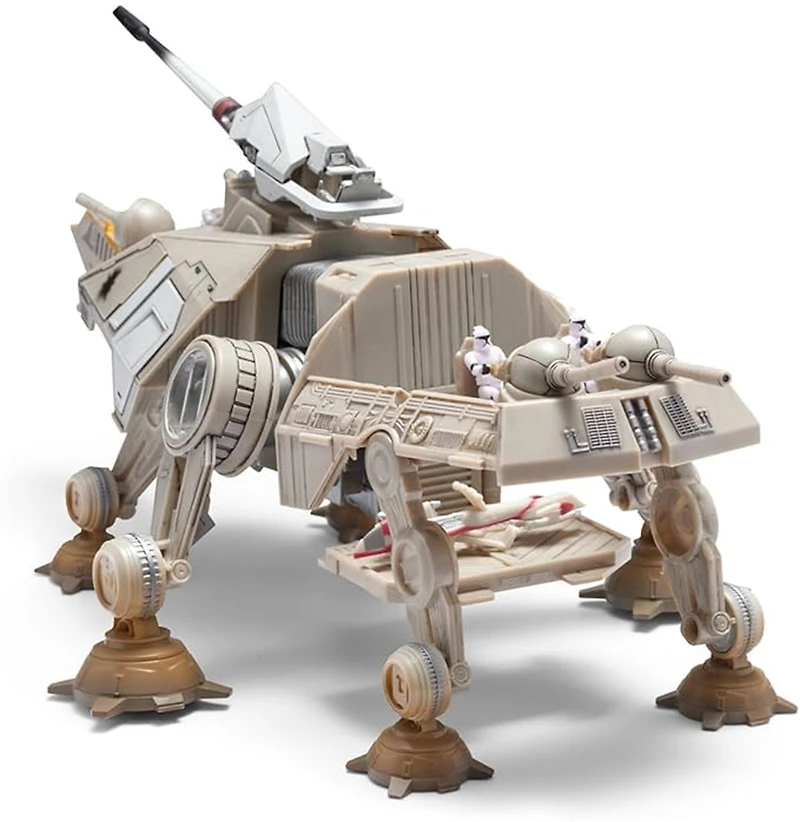 Star Wars Micro Galaxy Squadron At-Te - 9-Inch Six-Legged Vehicle With 2.5-Inch Speeder Five 1-Inch Micro Figure Accessories