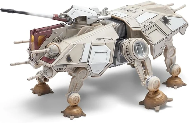 Star Wars Micro Galaxy Squadron At-Te - 9-Inch Six-Legged Vehicle With 2.5-Inch Speeder Five 1-Inch Micro Figure Accessories