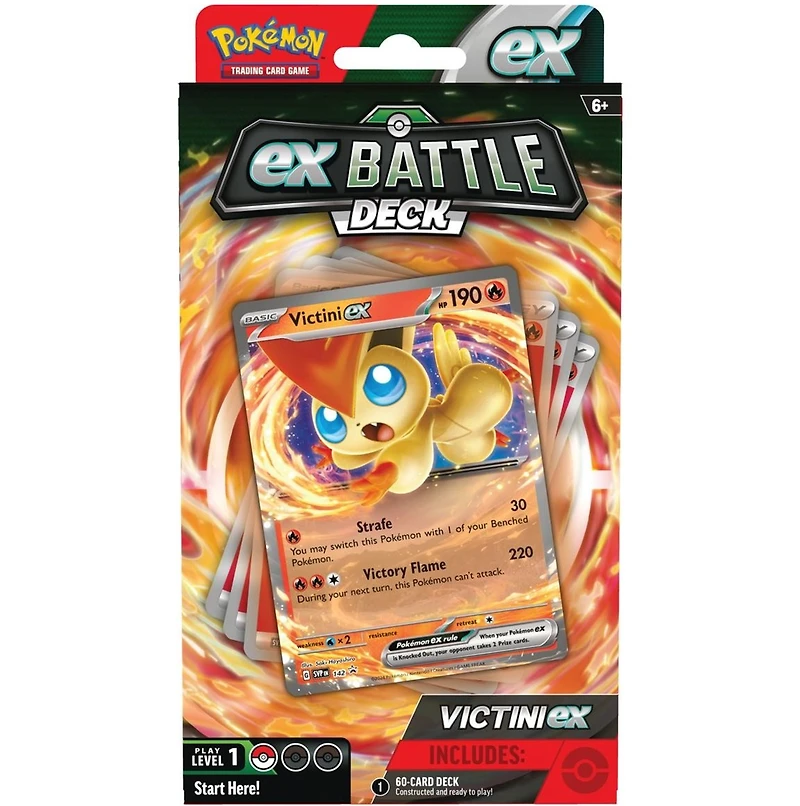Pokémon Trading Card Game Victini or Miraidon ex Battle Deck Assorted – One Variation Chosen at Random