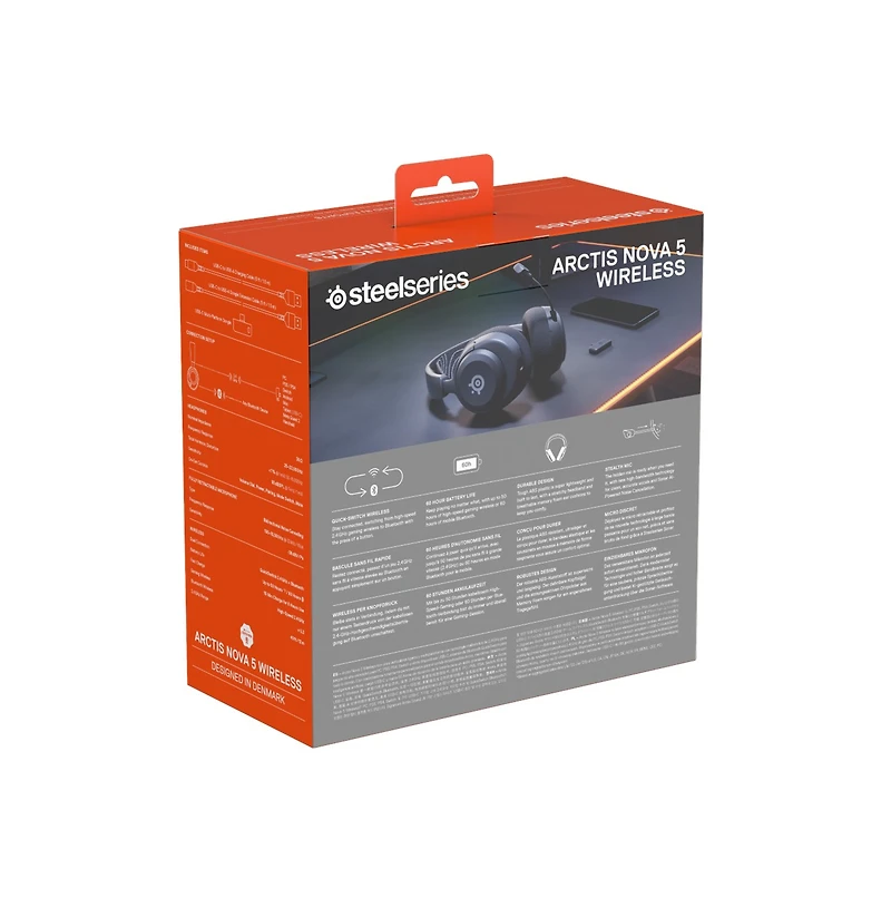 Steelseris Arctis Nova 5 Wireless Gaming Headset for Pc/Playstation/Switch - Black 