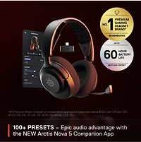 Steelseris Arctis Nova 5 Wireless Gaming Headset for Pc/Playstation/Switch - Black 