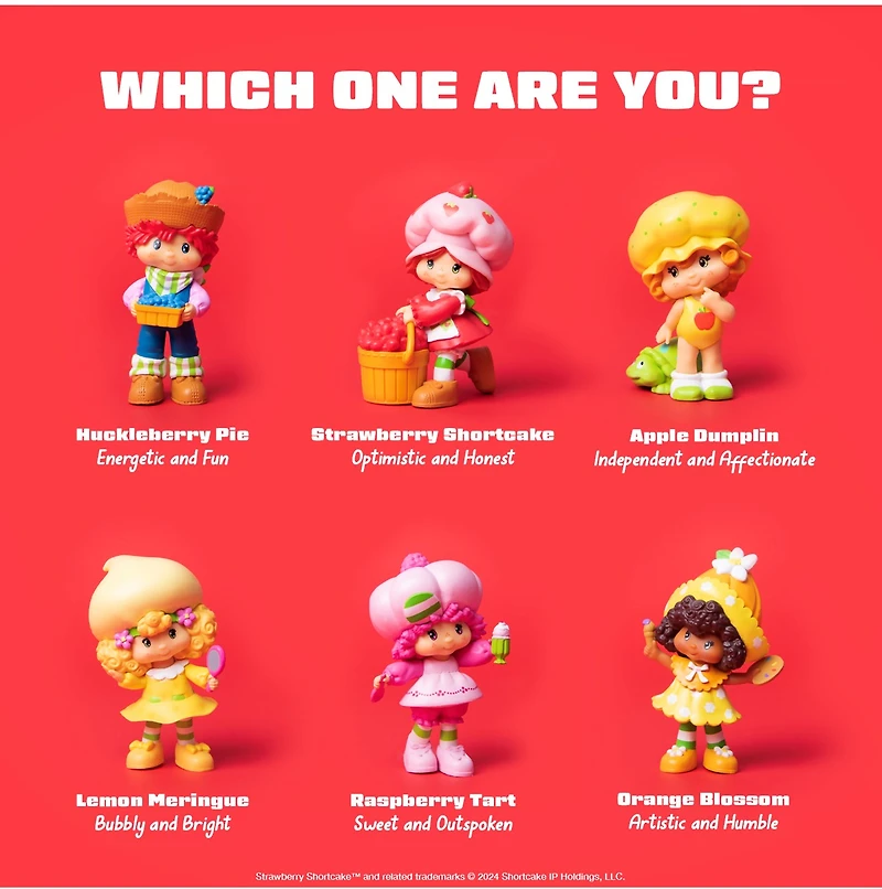 Strawberry Shortcake CheeBee 3" Figure - Assortment – One Variation Chosen at Random
