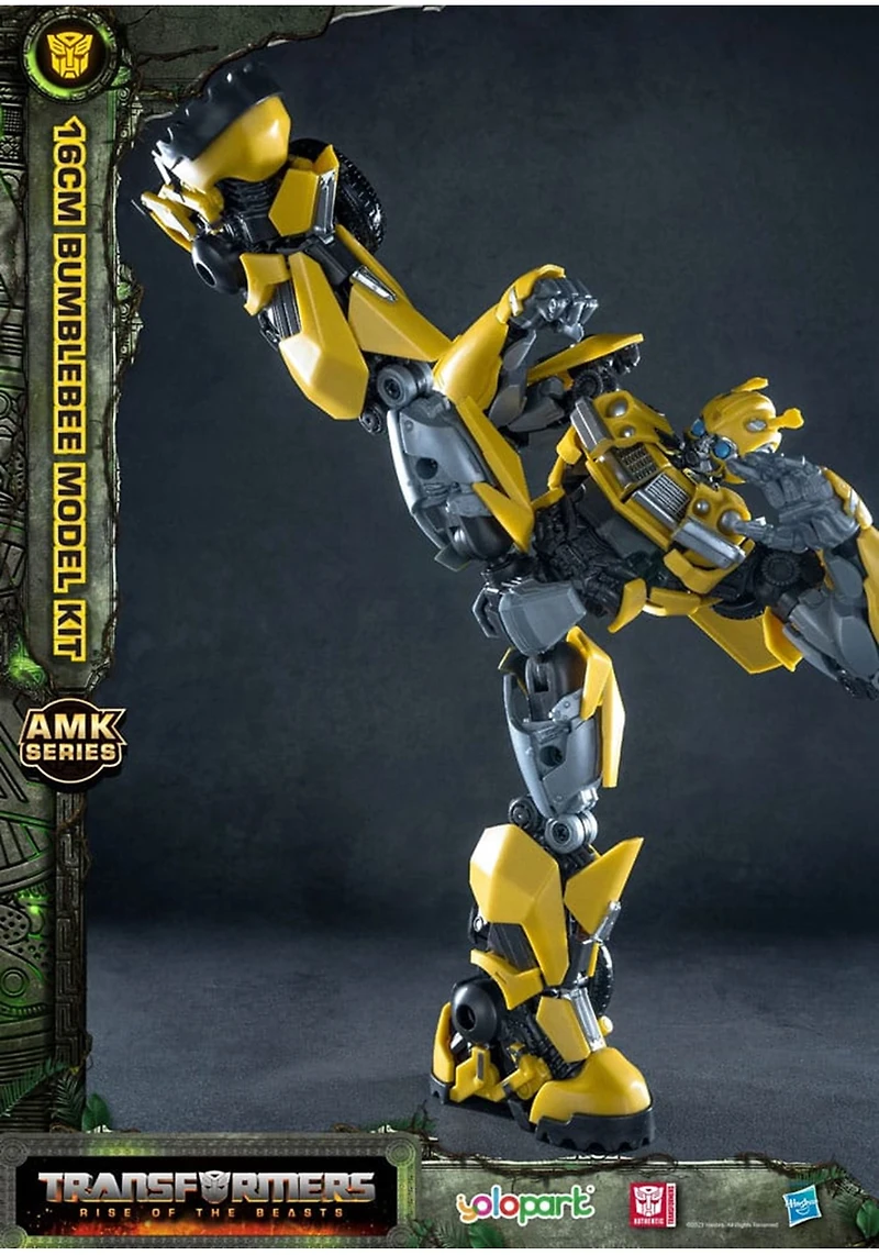 Transformers: Rise Of The Beasts Amk Series Plastic Model Kit Bumblebee Model Movies Model 