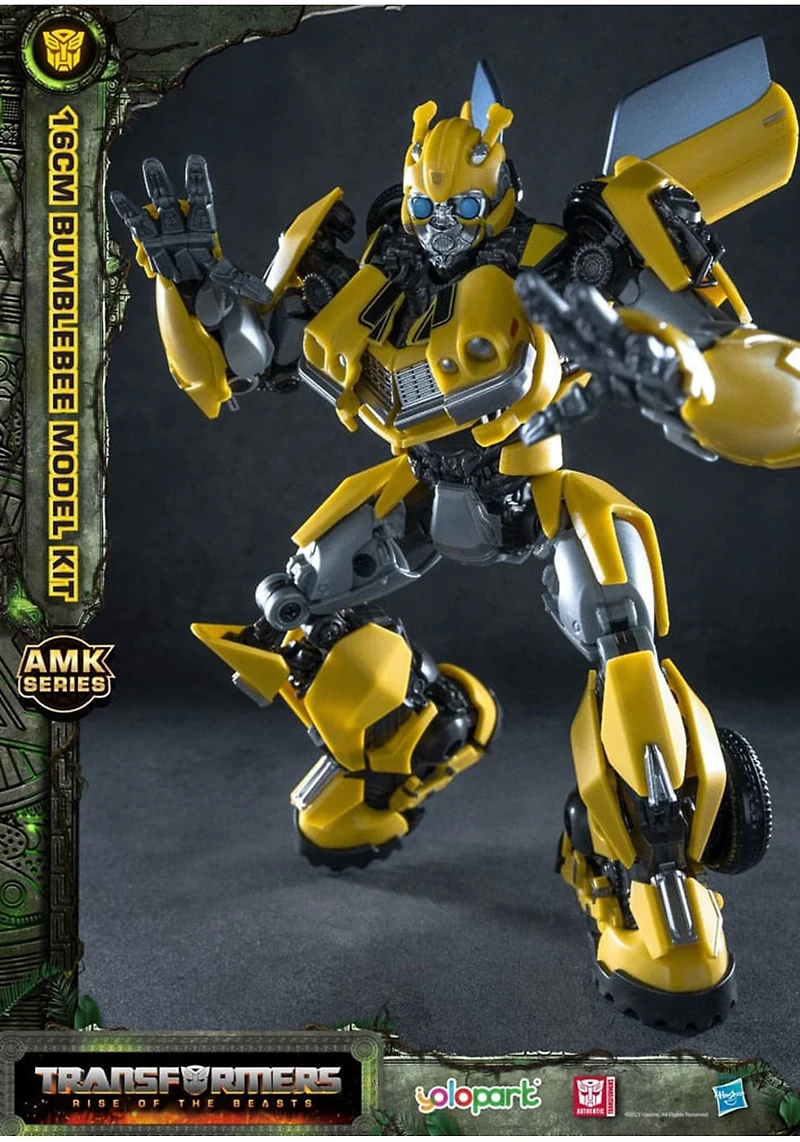 Transformers: Rise Of The Beasts Amk Series Plastic Model Kit Bumblebee Model Movies Model 