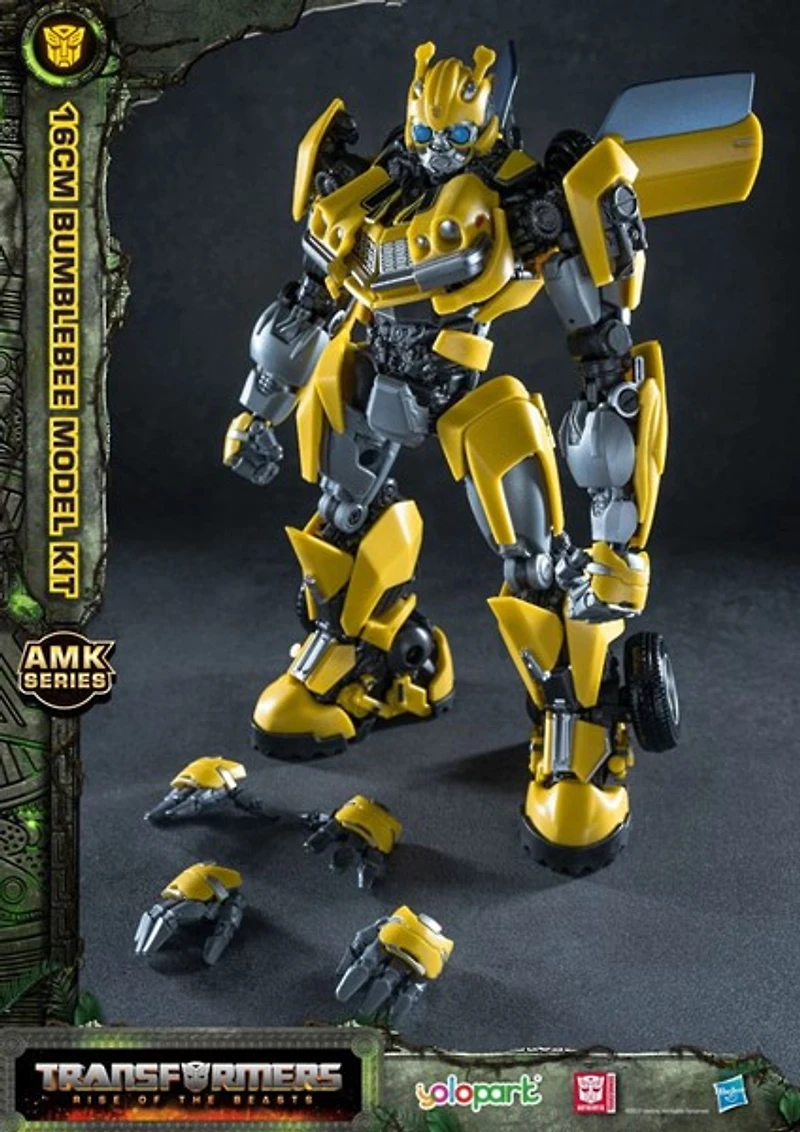 Transformers: Rise Of The Beasts Amk Series Plastic Model Kit Bumblebee Model Movies Model 