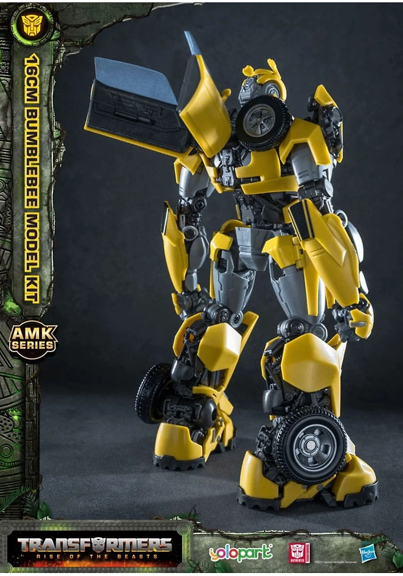 Transformers: Rise Of The Beasts Amk Series Plastic Model Kit Bumblebee Model Movies Model 