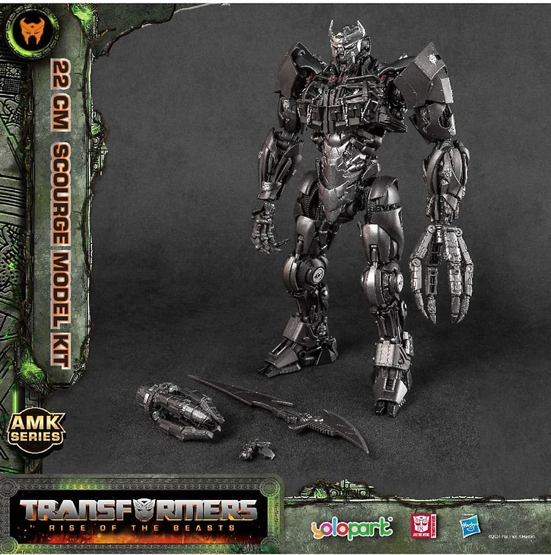 Transformers: Rise Of The Beasts Amk Series Plastic Model Kit Scourge Model 