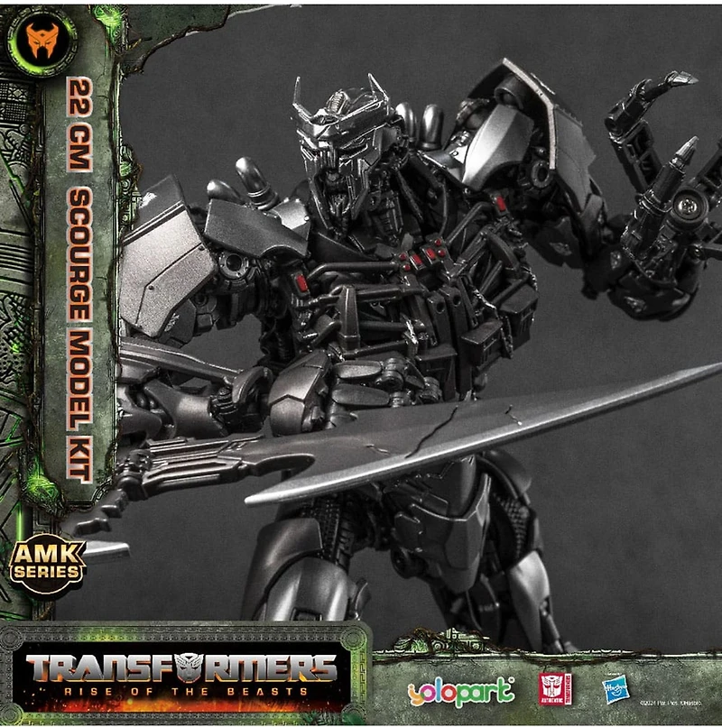 Transformers: Rise Of The Beasts Amk Series Plastic Model Kit Scourge Model 