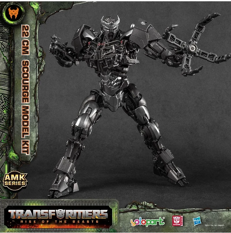 Transformers: Rise Of The Beasts Amk Series Plastic Model Kit Scourge Model 
