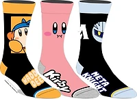 Chaussettes Kirby Meta Knight et Waddle Dee (lot de 3) 