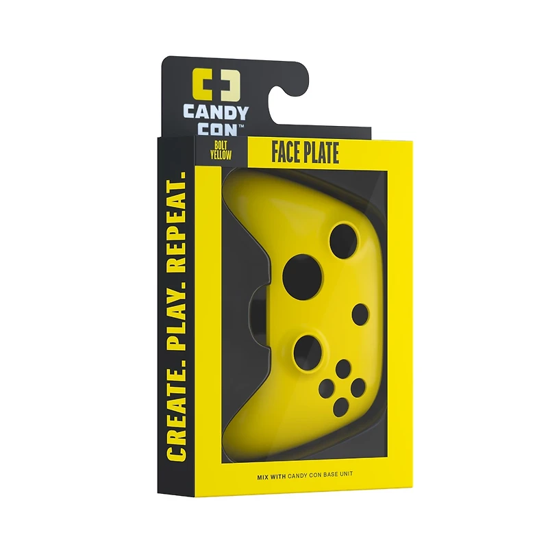 Candy Con Face Plate- Bolt Yellow