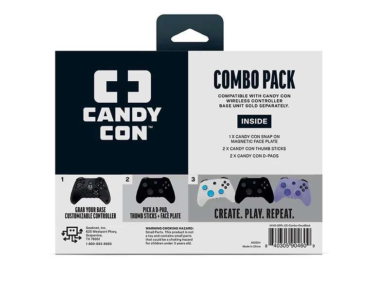 Candy Con Combo Pack Controller Kit - Onyx Black 