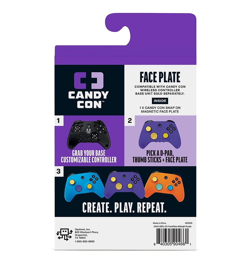 Candy Con Face Plate - Midnight Purple 