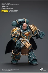 WH40K SONS HORUS Legion Praetor w Mighty Power Fist 1/18 Action Figure 