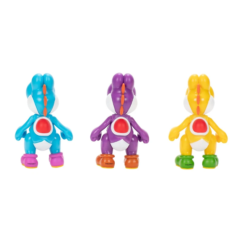Super Mario: Yoshi 4" Figures 3 pack 