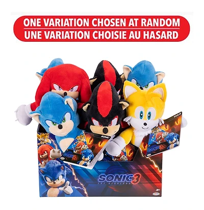Peluche Sonic 3 Movie 9" - Assortiment