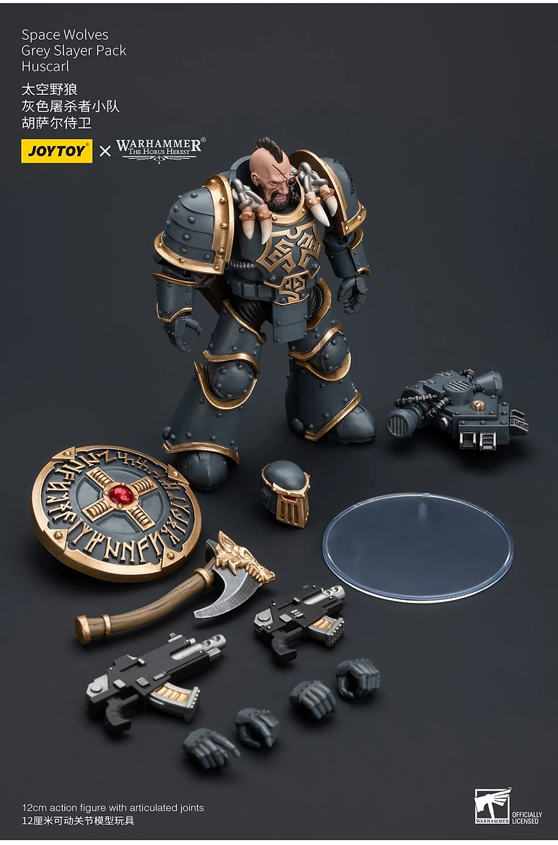 Warhammer The Horus Heresy Space Wolves Grey Slayer Huscarl 1/18 Action Figure 