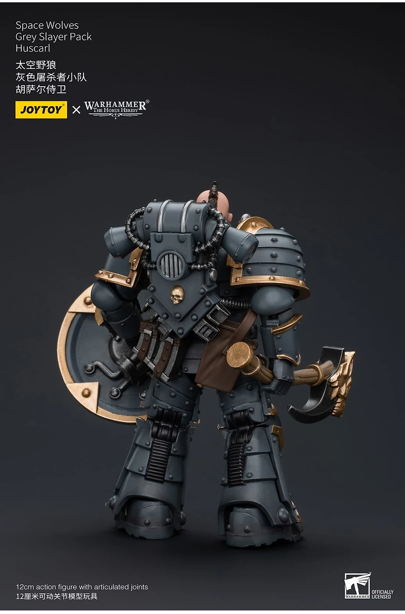 Warhammer The Horus Heresy Space Wolves Grey Slayer Huscarl 1/18 Action Figure 
