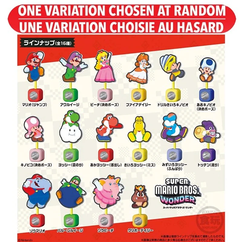 Super Mario Brothers Wonder Panel Clip Stand  – One Variation Chosen at Random