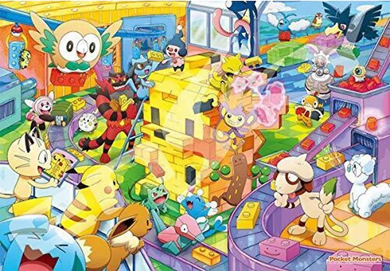 Pokémon PK1000T-02 1000 Piece Let's Make It Together Pikachu Blocks Ensky Puzzle
