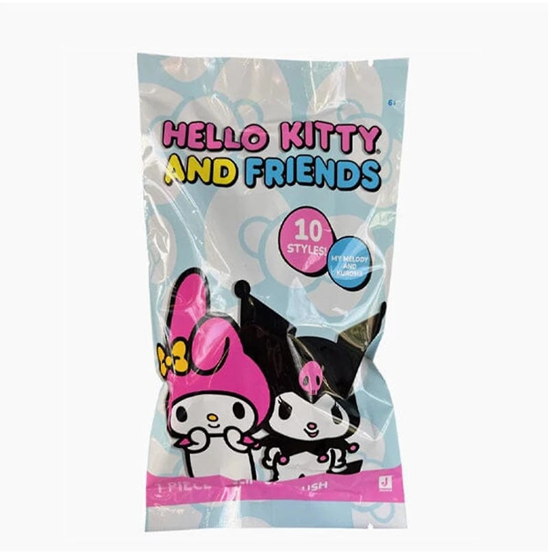 Hello Kitty- My Melody & Kuromi Blind Plush Clips – One Variation Chosen at Random