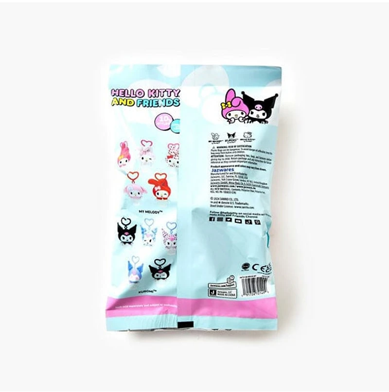 Hello Kitty- My Melody & Kuromi Blind Plush Clips – One Variation Chosen at Random