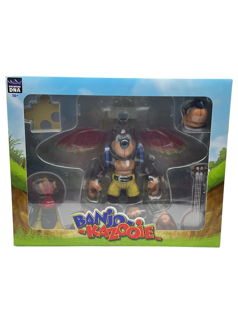 Banjo Kazooie 7-1/2in Af Le Flocked Banjo Variant 2 Pack 