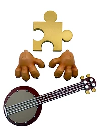 Banjo Kazooie 7-1/2in Af Le Flocked Banjo Variant 2 Pack 