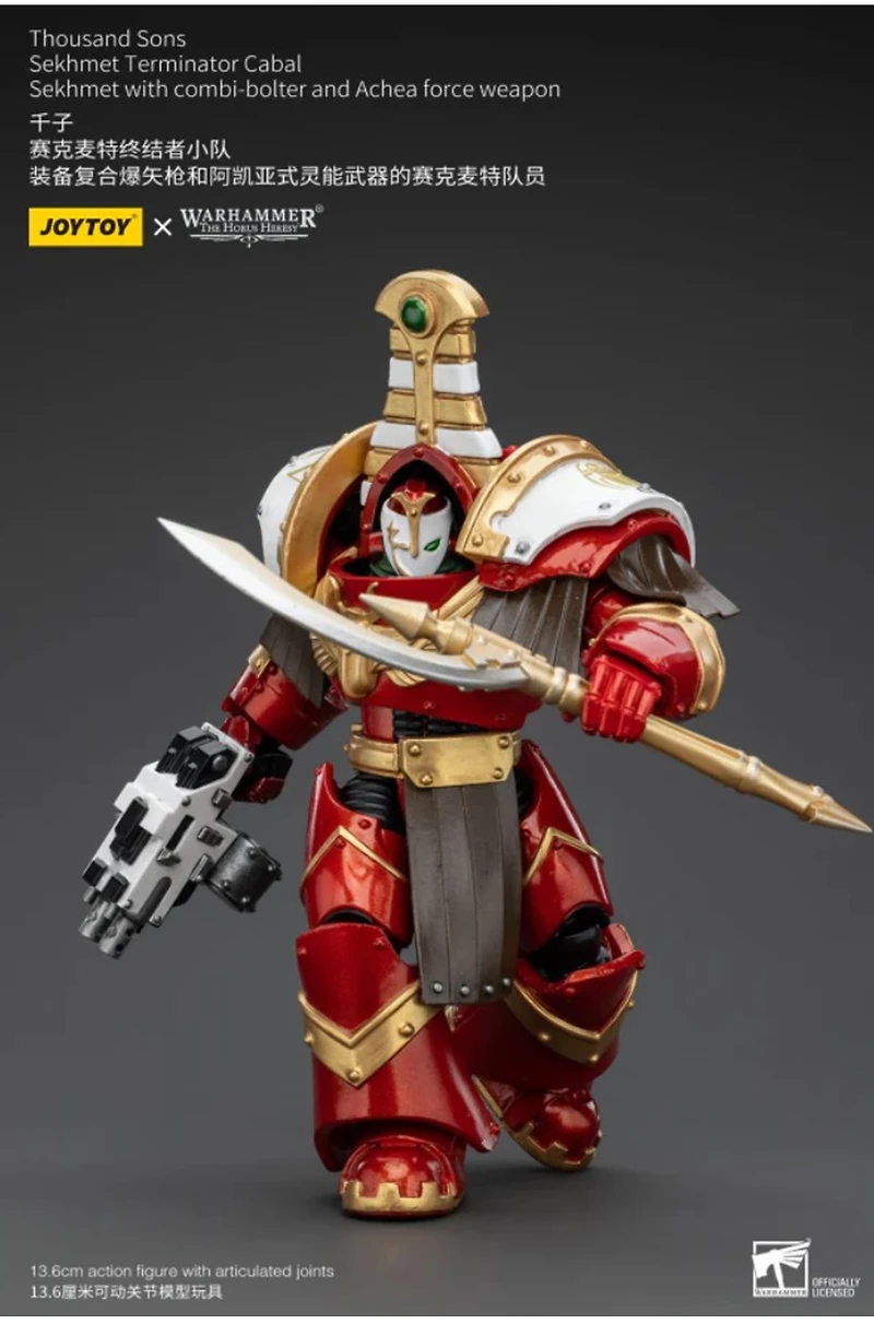 Warhammer Thousand Sons Sekhmet Terminator Cabal Sekhmet with Combi-Bolter and Achea Force Weapon 