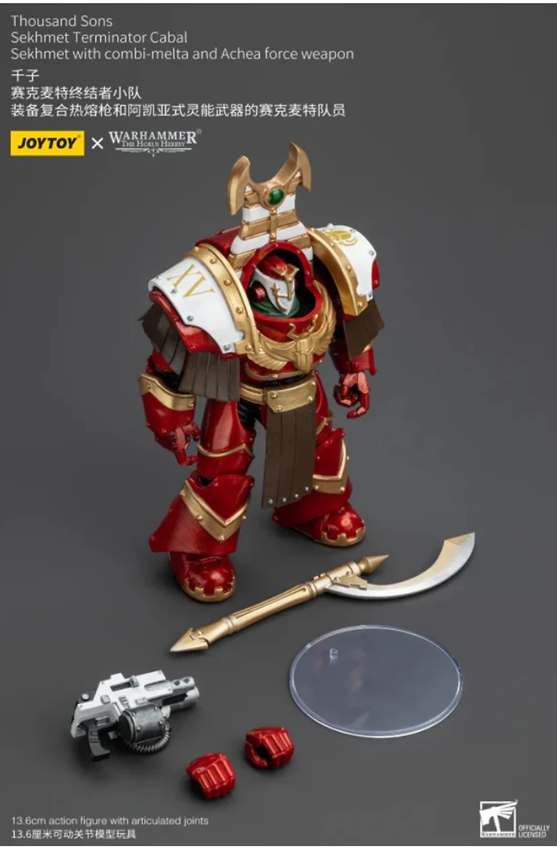 Warhammer Thousand Sons Sekhmet Terminator Cabal Sekhmet with Combi-Melta and Achea Force Weapon 