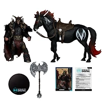 Bloodaxe with Horse (Spawn: The Dark Ages) 7-Inch Action Figure 2 pack with McFarlane Toys Digital Collectible