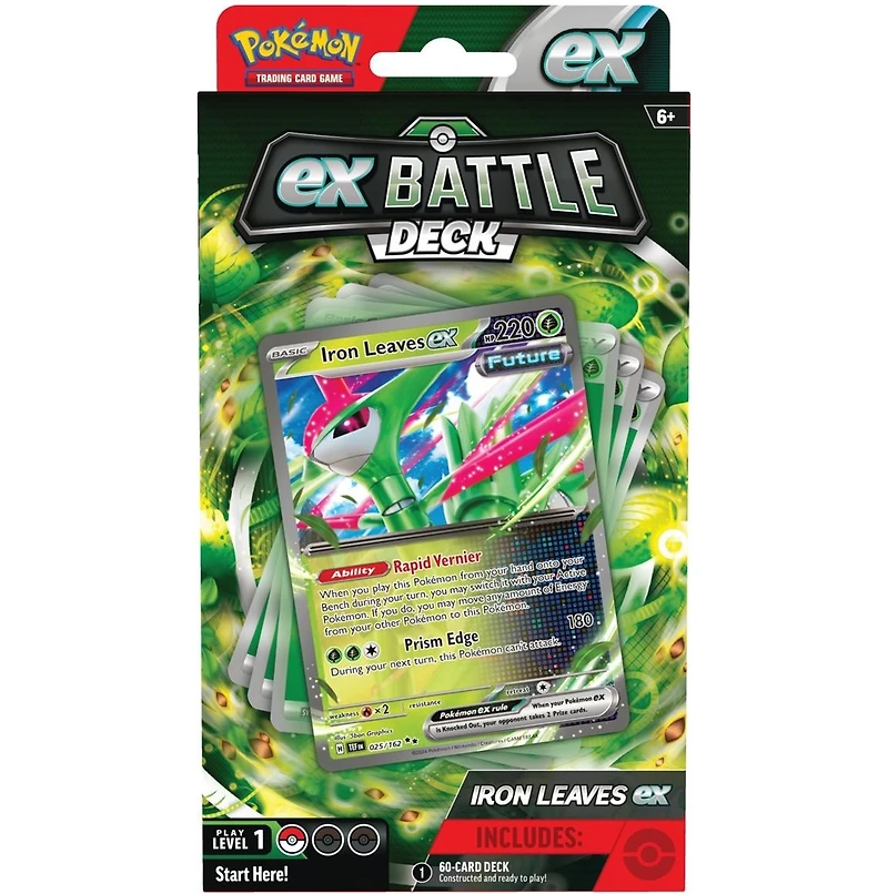 Pokémon Trading Card Game Tapu Koko ex or Iron Leaves ex Battle Deck (French) Assorted – One Variation Chosen at Random