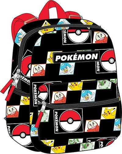 Sac à dos à carreaux Pokémon pour enfants