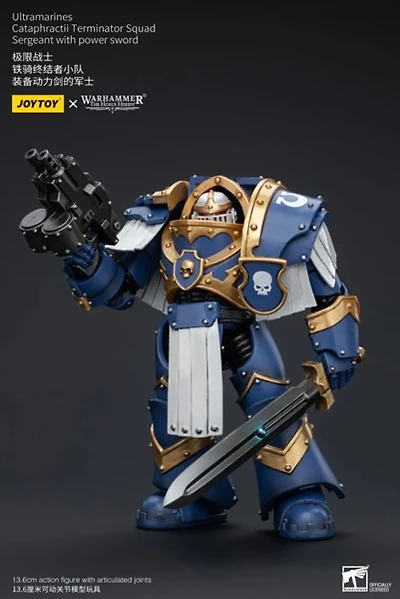 Warhammer Ultramarines Cataphractii Terminator Squad Sergeant with Power Sword