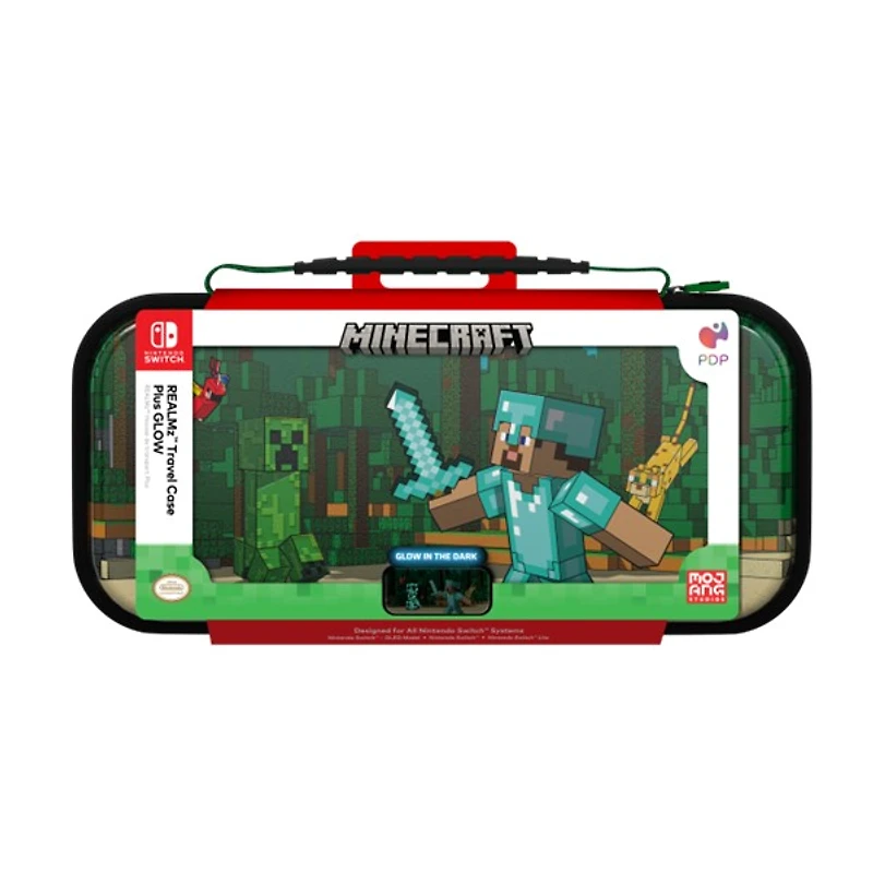 Realmz Travel Case Plus Glow: Minecraft Forest Battle 